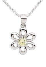 handsome daisy November birthstone baby necklace